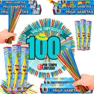 Kit 100 Jogo Pega Vareta Festa Brinde Presente Black Friday