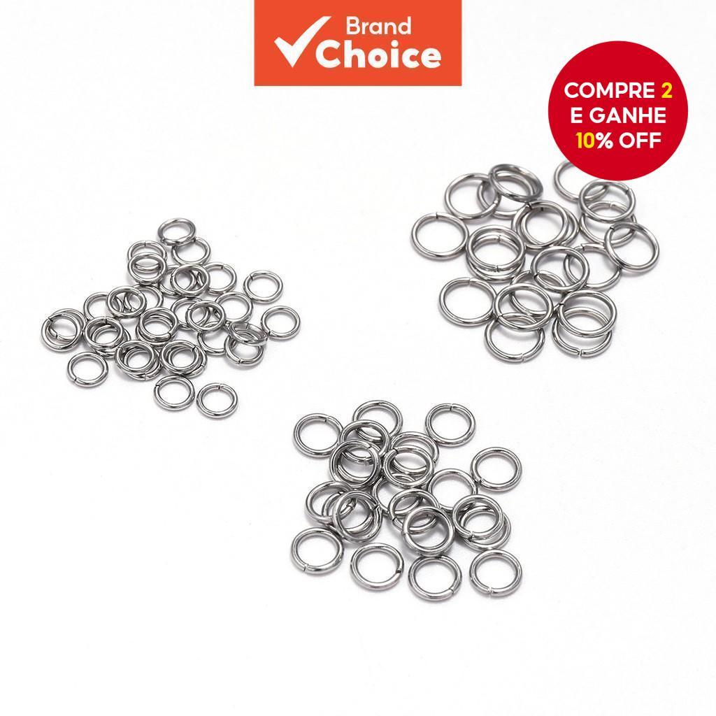 Anéis De Salto Abertos De Aço Inoxidável 200Pcs Conectores Planos Para Fazer Joias Artesanais DIY em Oferta na Shopee