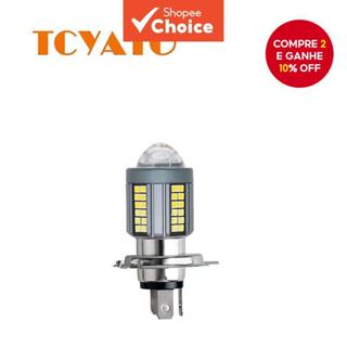 TCYATO Luz LED Projetor H4 de Alto Desempenho 6000K para Motos - Visão 360° em Oferta na Shopee