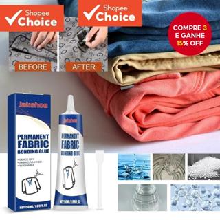 Cola Permanente Para Tecido Jakehoe-Adesivo Lavável E Resistente À Temperatura Pano De Cowboy (50ml) em Oferta na Shopee