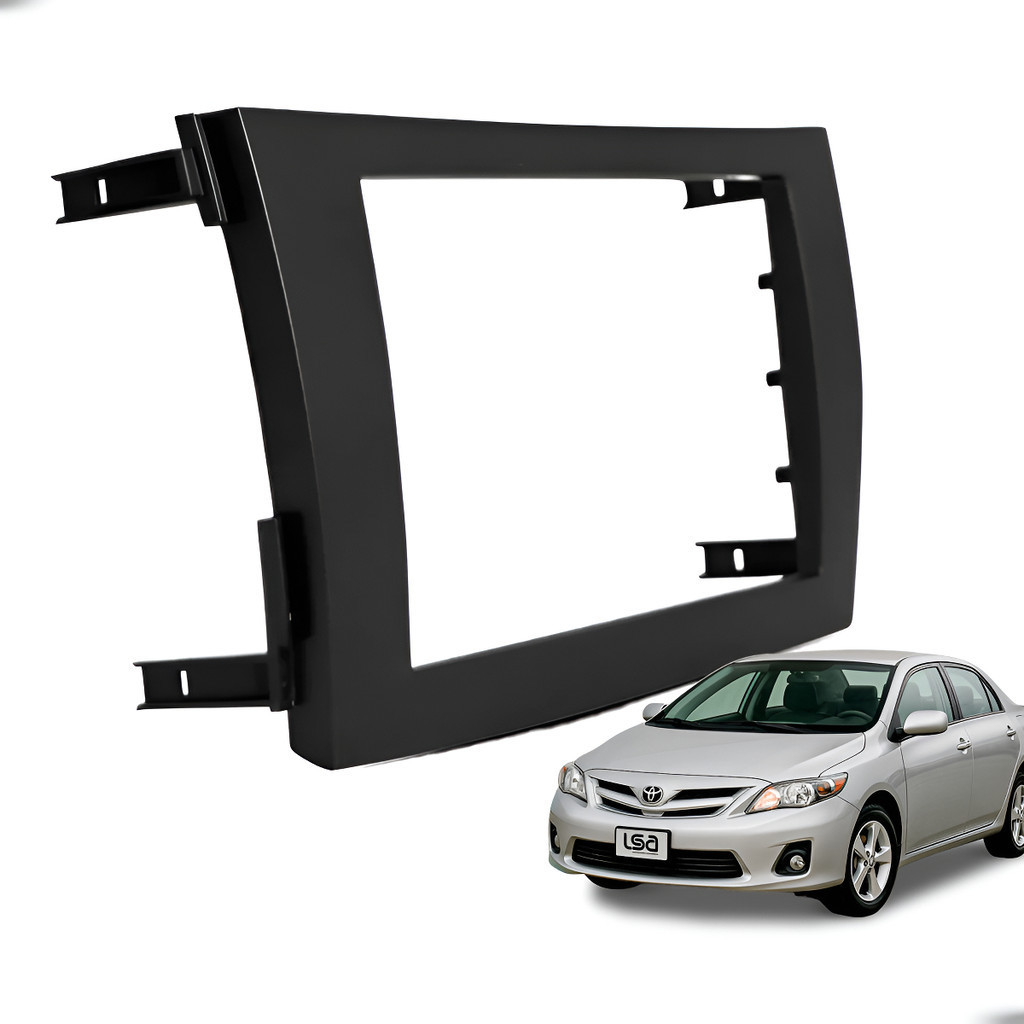 Moldura Painel Fiamon 7” Corolla 2008-2013 para Central Multimídia MP5 com Alta Resistência e Acabamento Premium