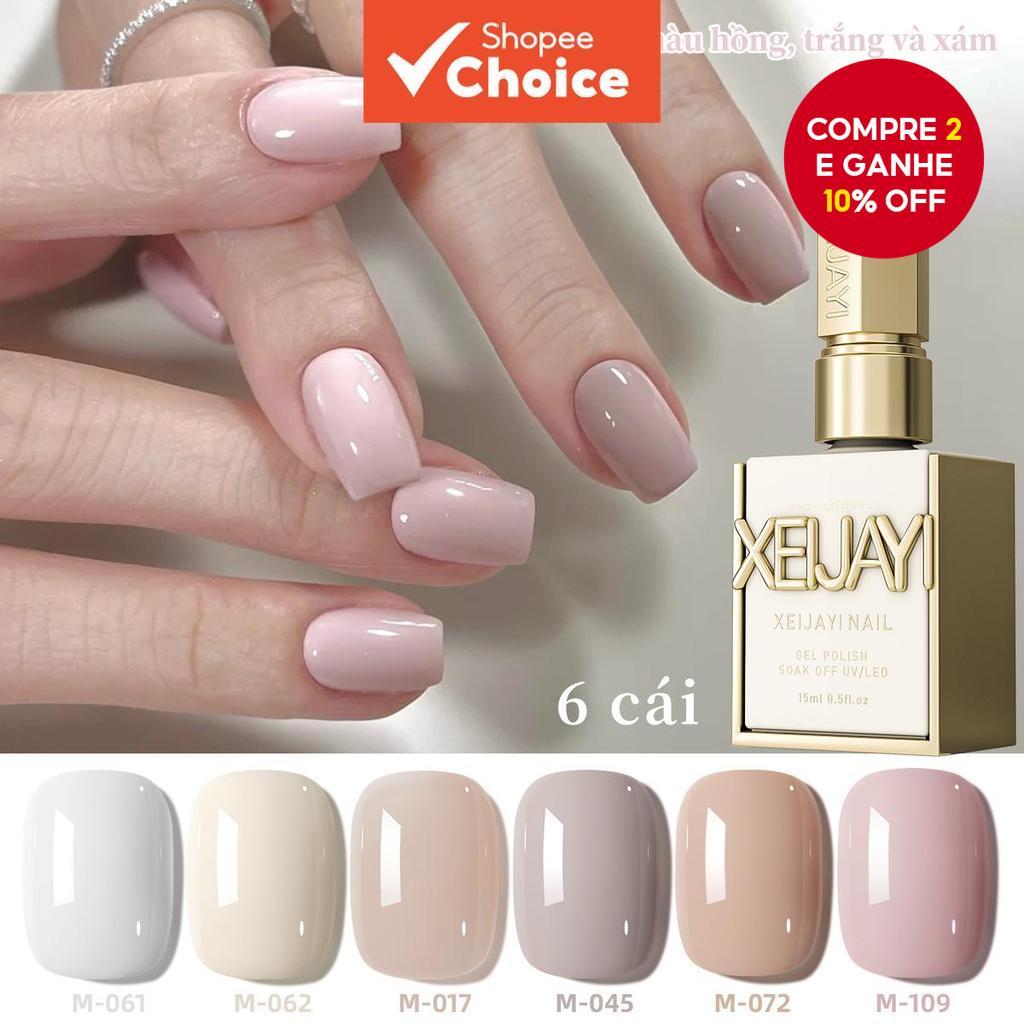 XEIJAYI 1Pc 15ML Gel de Unha Semi Permanente Popular, Gel UV LED para Salão de Unhas. em Oferta na Shopee