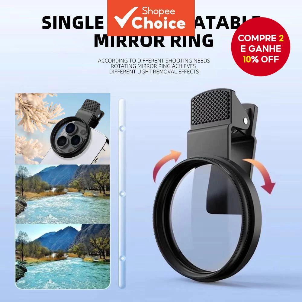 Filtro de Lente Polarizada CPL Filtro Reflexivo Universal para Gravação Móvel em Oferta na Shopee