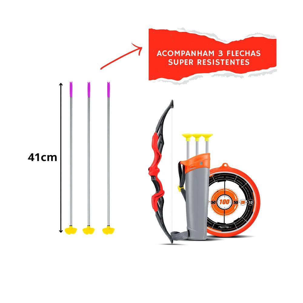 Brinquedo Infantil Super Mira Arco e Flecha Vermelho ZOOP