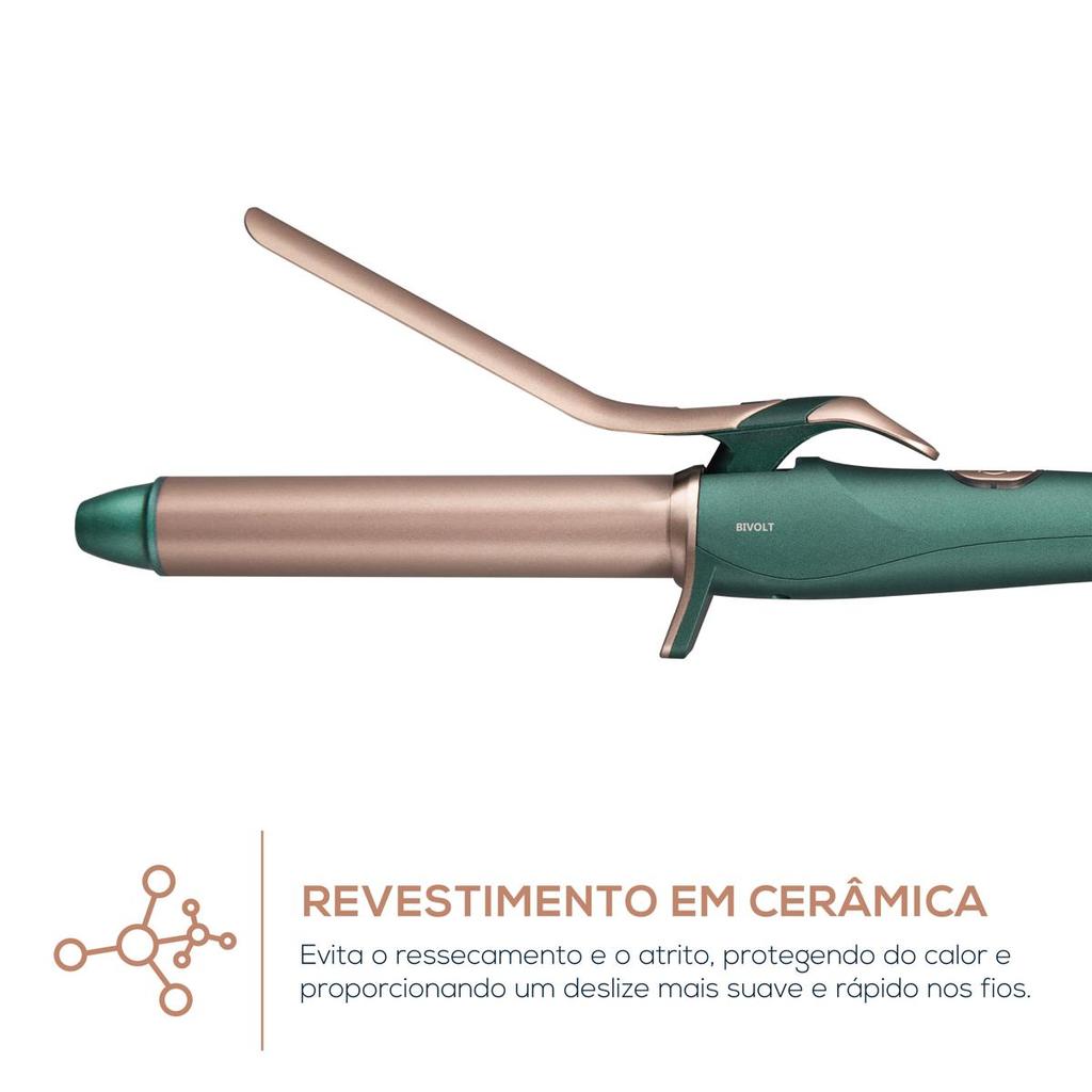 Detalhes do Cacheador Britânia 25mm Revestimento Cerâmico Bivolt BECE01