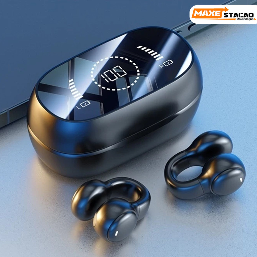 Fone Bluetooth Clip 2026 Tecnologia de Ponta, Não Intra Auricular, Longa Duração e Proteção Auditiva Premium