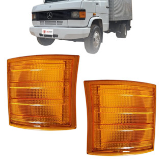 Par Lanterna Dianteira Pisca Seta Mb Caminhão Mercedes 708 709 710 912 Lado Direito Esquerdo Ambar em Oferta na Shopee