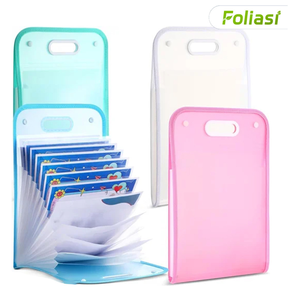 Pasta A4 com 12 Divisórias Sanfonadas para Organização Escolar em Oferta na Shopee