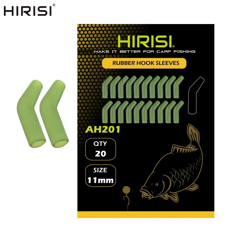 Hirisi 20 peças Acessórios para Pesca de Carpa Mangas Anti-Emaranhamento Alinhador de Anzóis Acessórios Terminais para P