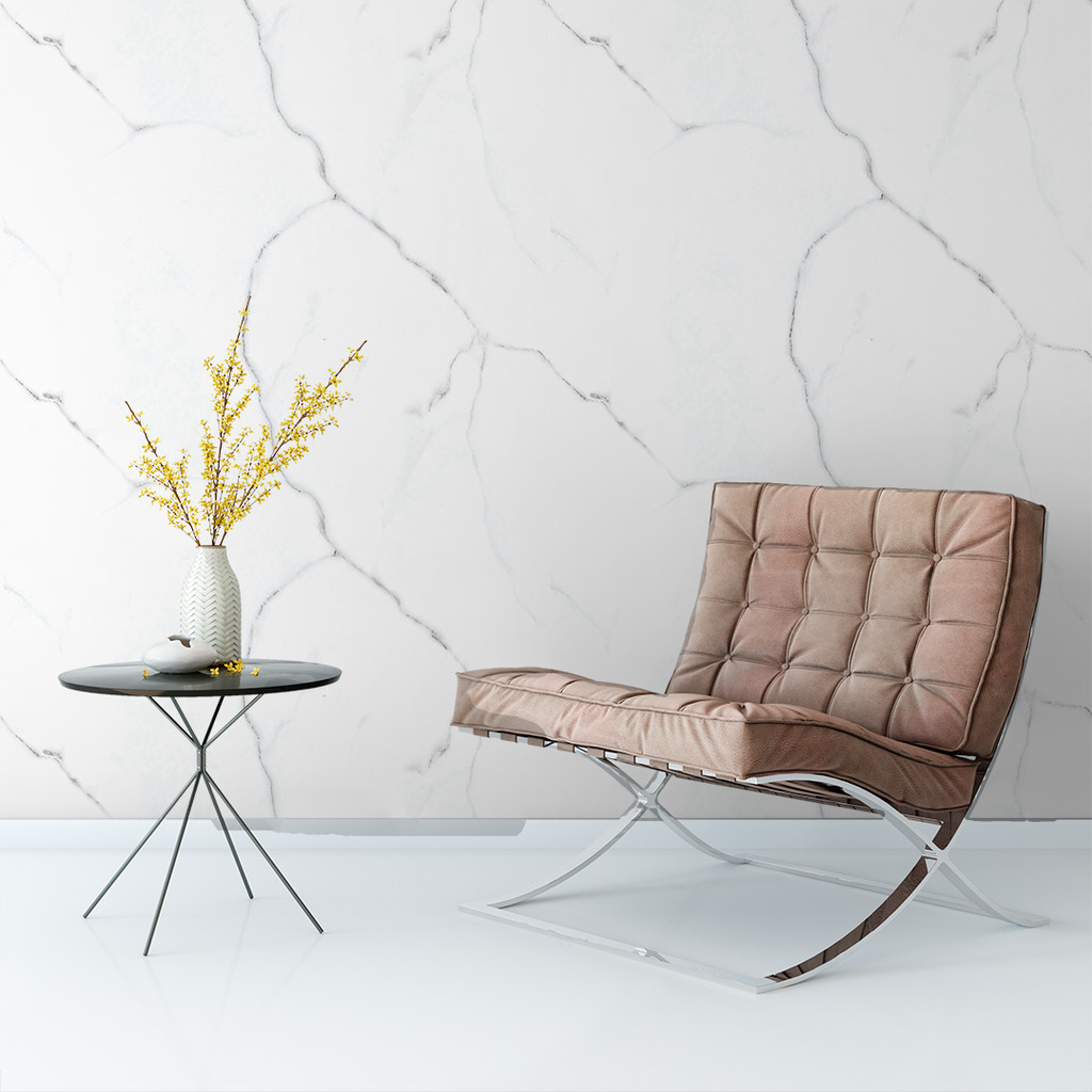 Papel de Parede Mármore Branco Luxuoso Para Sala Cozinha Banheiro Quarto em Oferta na Shopee