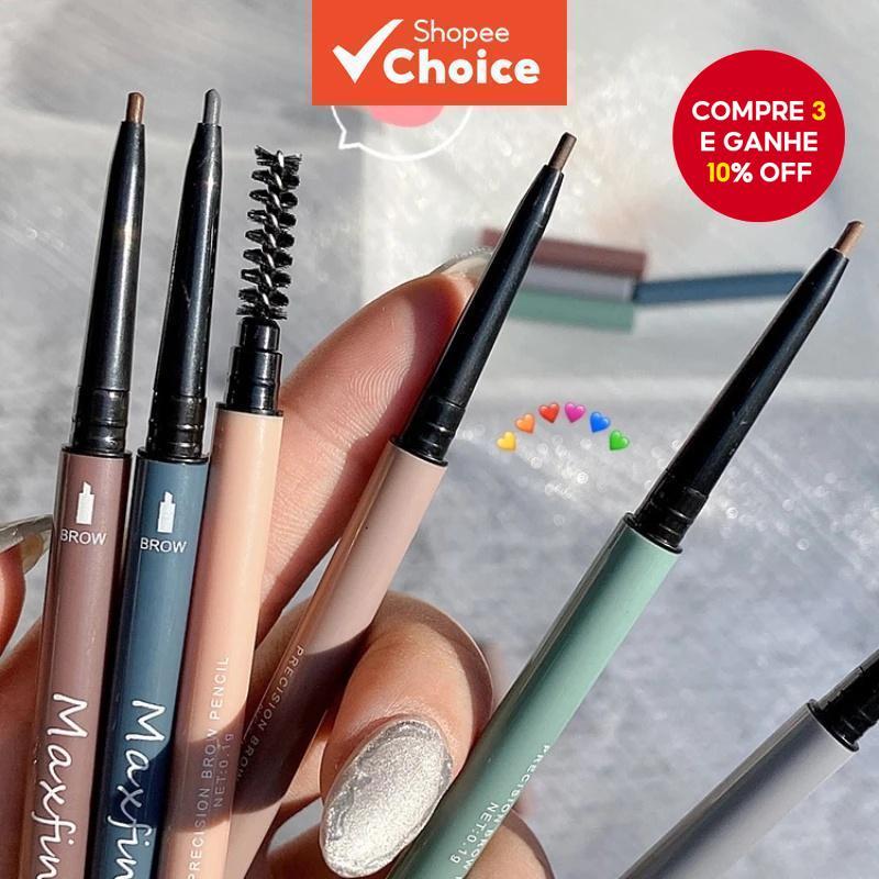 Lápis para Sobrancelhas de Cabeça Dupla Não Desaparece, Alta Durabilidade e Duração Adequada para Olhos Iniciantes