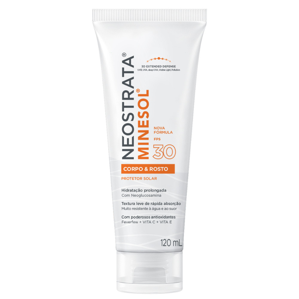 Protetor Solar Neostrata Minesol FPS 30 Rosto e Corpo 120ml