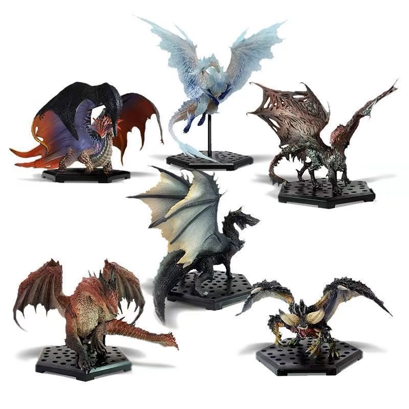 CAPCOM Monster Hunter World Iceborne Série Select: Figura de Dragão Carmesim e Behemoth, Ornamento de Jogo