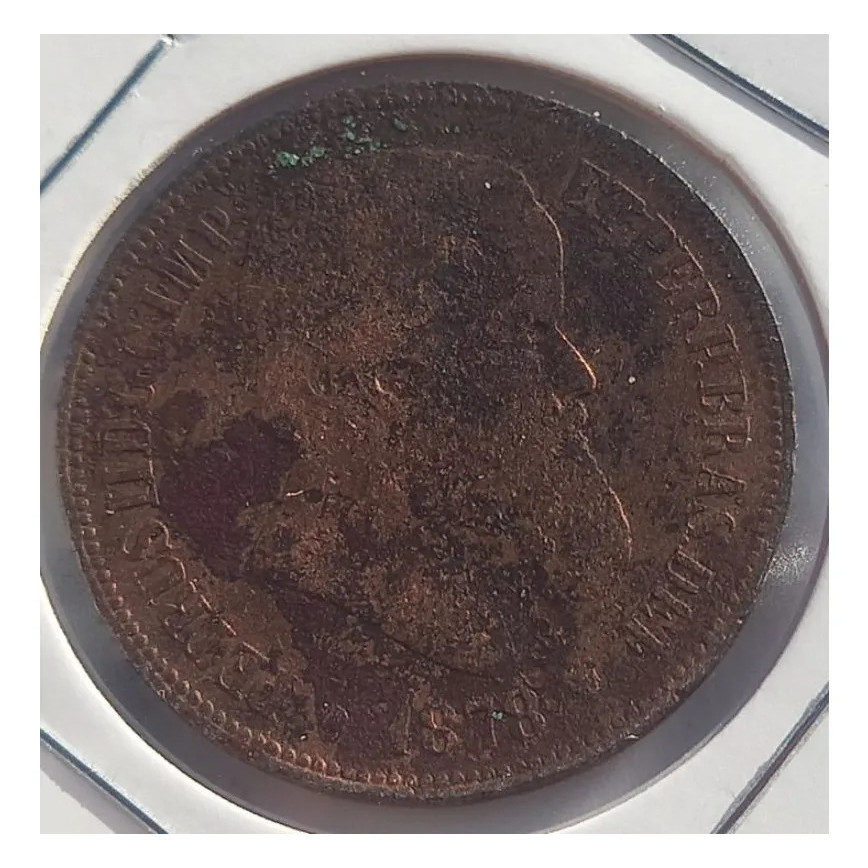 40 Réis 1878. Império Do Brasil. Elimatec Moedas Antigas.