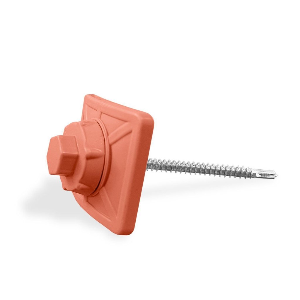 Kit Fixação para Telha PVC Parafuso 3" Auto Brocante Cerâmica 20 Unidades Lux Telhas Ceramica