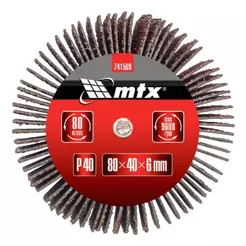Roda De Lixa Com Haste Para Furadeira P Desbaste Mtx