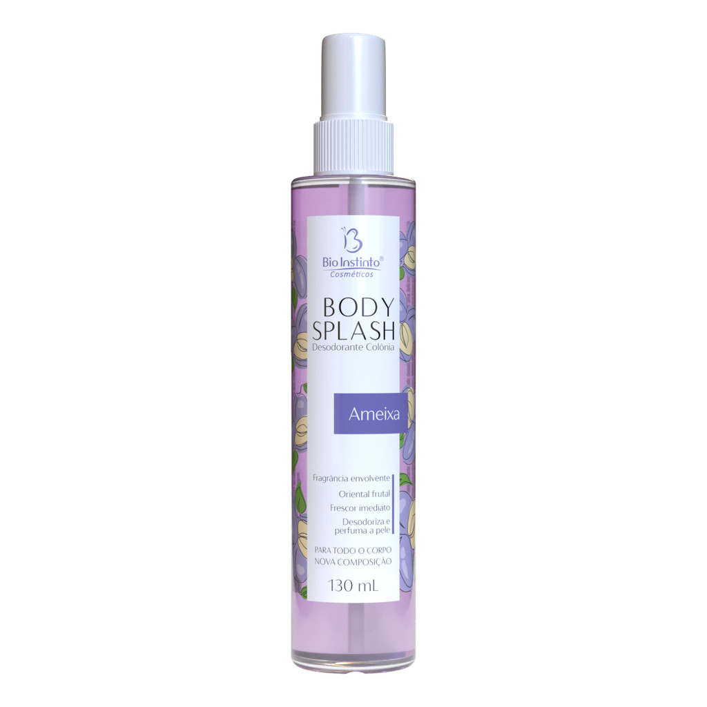 Body Splash Ameixa  130ml Colônia Desodorante Bio Instinto