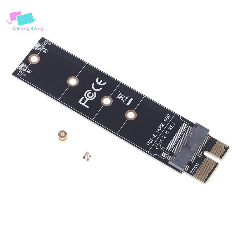 Abongbanghn PCIE Para M2 Adaptador NVMe SSD M2 X1 Raiser PCI-E Express M Chave Conector Unidade De Estado Sólido Interno