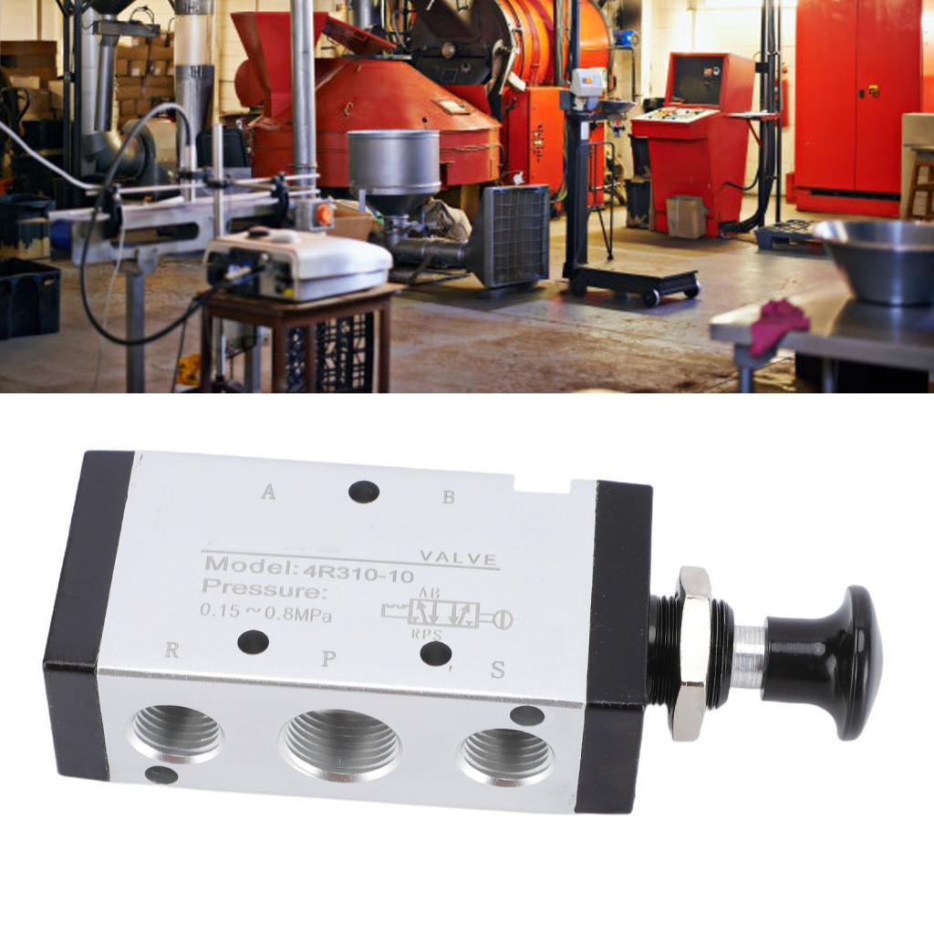 Válvula De Tração Manual Hilitand Eujgoov 4R310 10 5 Vias 2 Posições Pneumático 3 8 NPT Ação Direta Para Controle Do Sis