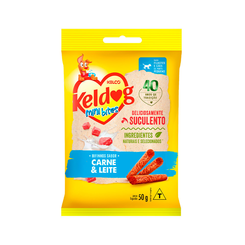 Keldog Bifinho Evol Mini Bites Carne E Leite 50Gr