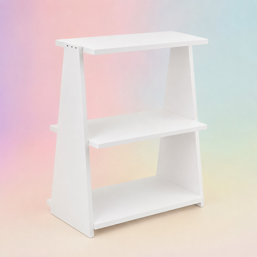 Escadinha para mesa Decorativa MDF Branco para Doces Lembrancinhas Festa Aniversário Mesa Provençal Infantil