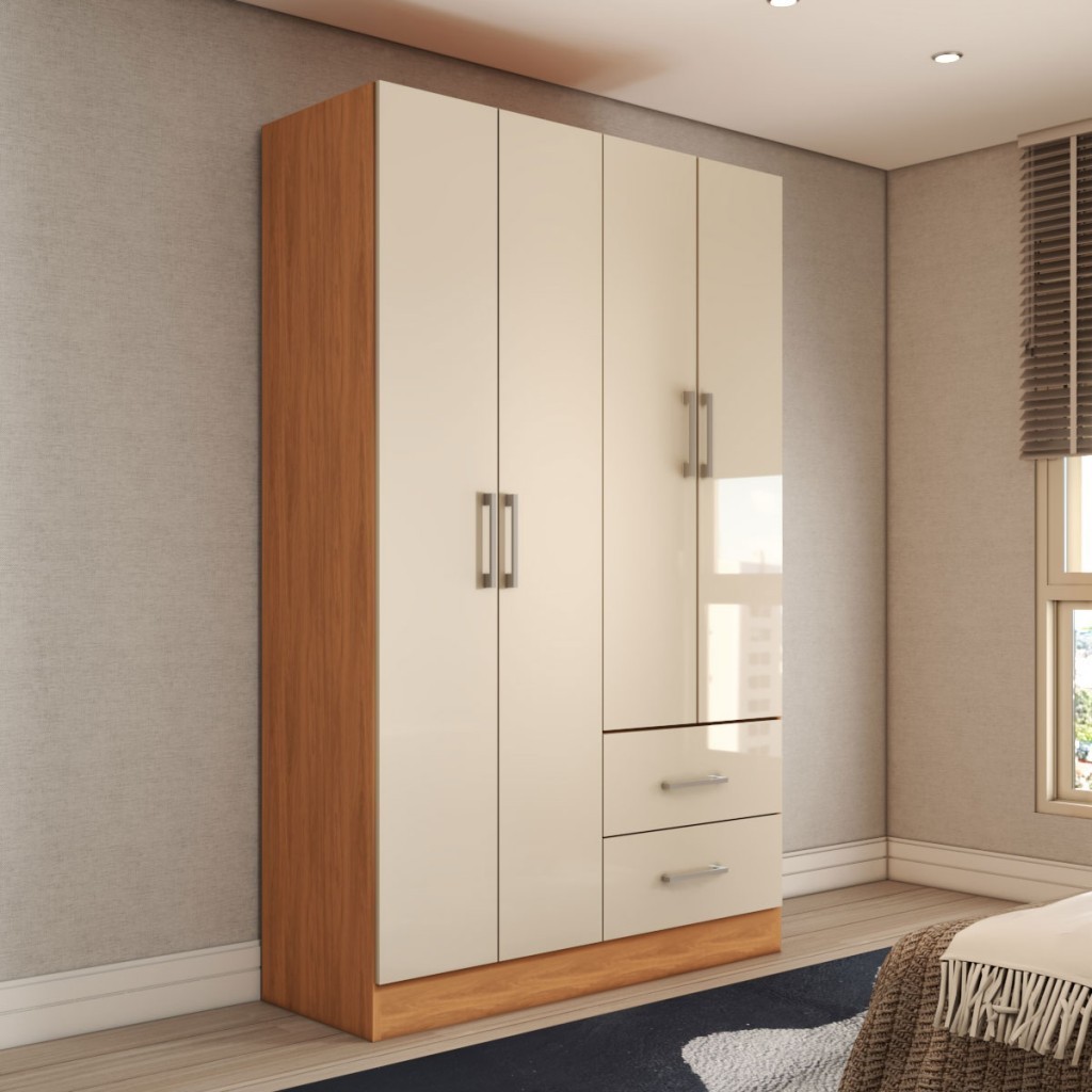 Guarda-Roupa 4 Portas e 2 Gavetas: Onde Comprar | BuscaProdutos