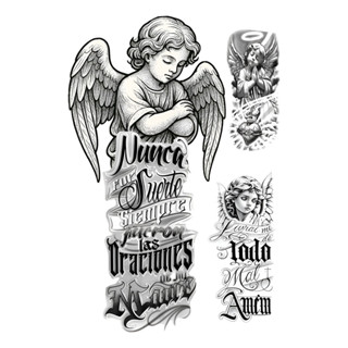 3 Tatuagens Temporária Anjos -  Um 16x27 - Dois 4x10 em Oferta na Shopee