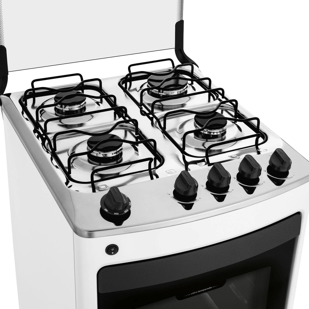 Detalhes do Fogão Consul 4 Bocas Branco com Acendimento Automático - CFO4NAB