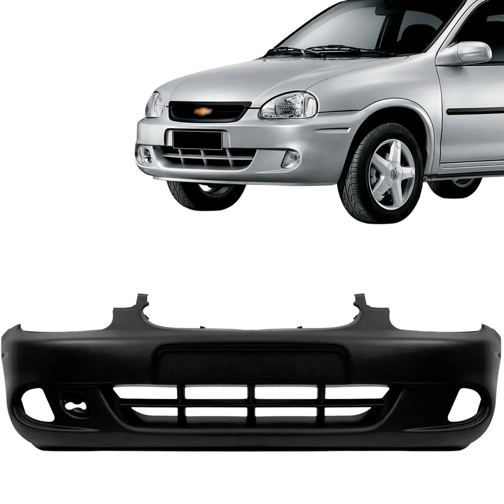 Parachoque Dianteiro Corsa Pick Up 2000 2001 2002 Com Furo