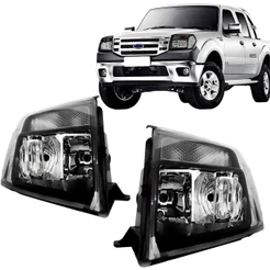 Farol Ranger 2010 2011 2012 Foco Duplo Máscara Negra