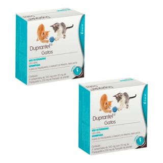 Kit 02 Duprantel Gatos C/4 Comprimidos Vermifugo em Oferta na Shopee