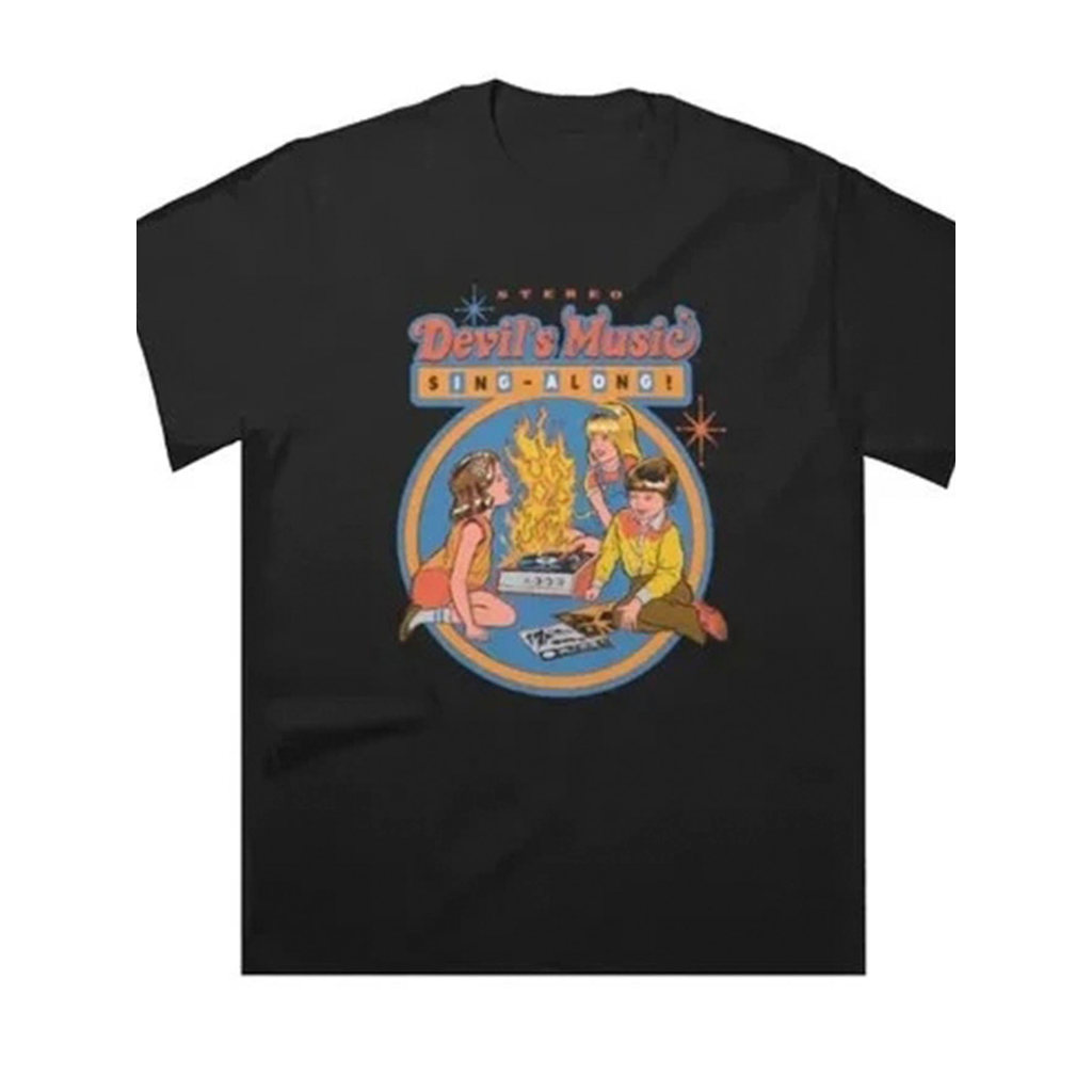Camiseta Feminina Estampada Musica Mal Anos 80 Unissex Exclusivo 100% Algodão Lançamento 2025 Plus Size Oversized Retro