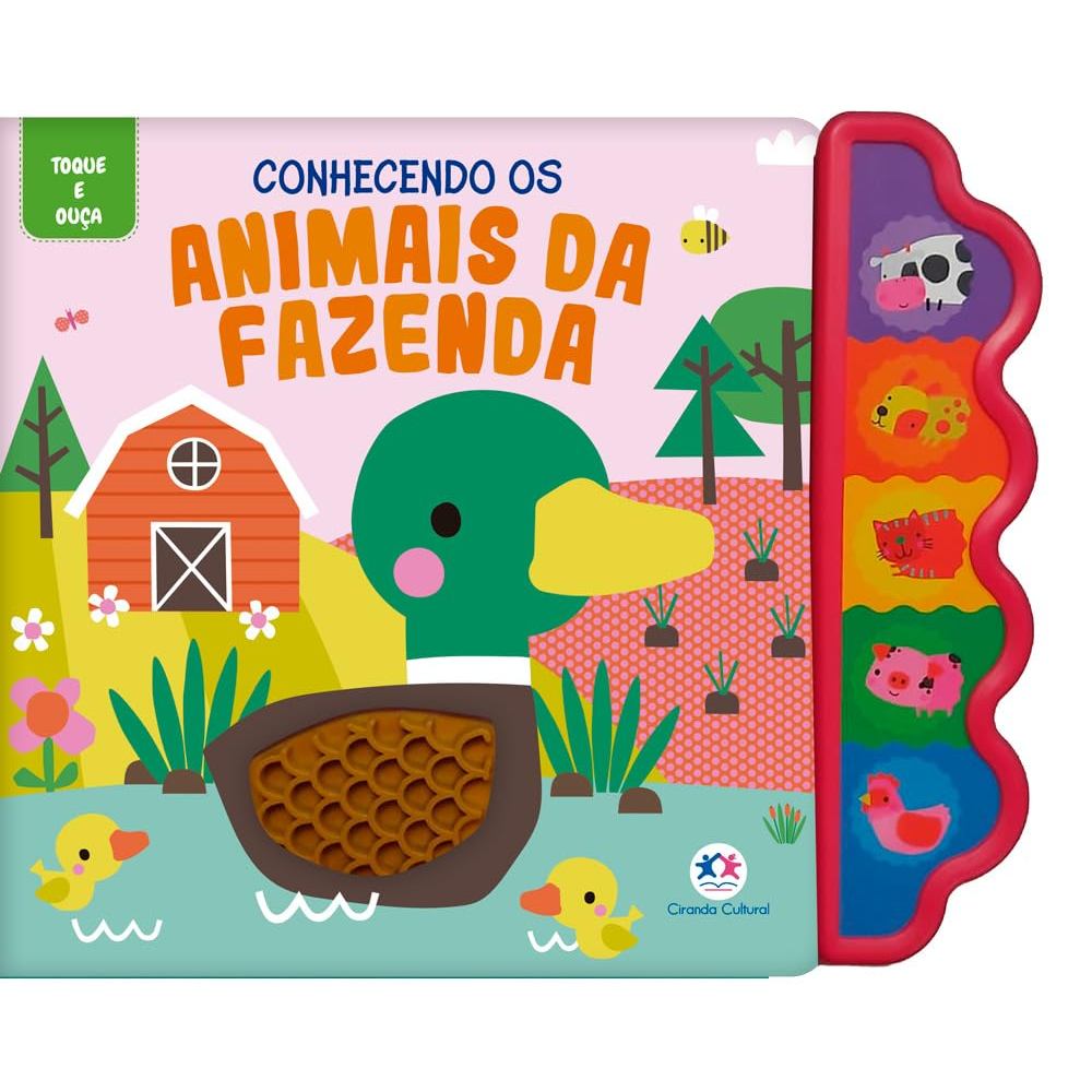 Toque e Ouça | Capa Dura | Conhecendo os Animais da Fazenda em Oferta na Shopee
