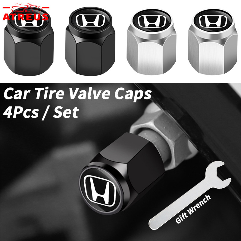 4Pcs Honda Válvulas De Pneus De Liga Para Honda Fit City Hatch Hrv Jazz Civic g10 g11 g9 g8 HR-V ZR-V