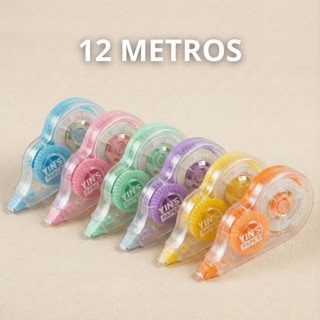Fita Corretiva 5mm Yins paper 12m Saída De Grande Capacidade Para Escola E Escritório em Oferta na Shopee