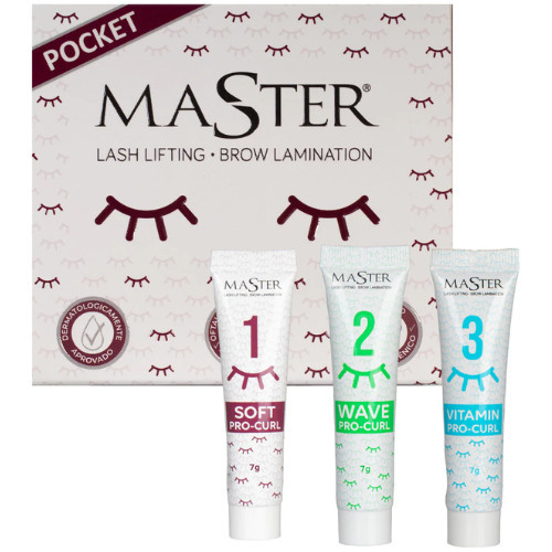 Kit Lifting De Cílios Pocket Master Lash Lifting E Brow Lamination Cílios Sobrancelhas Profissional