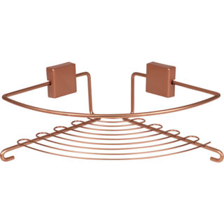 Suporte Shampoo Canto Curvy Cobre Bel em Oferta na Shopee