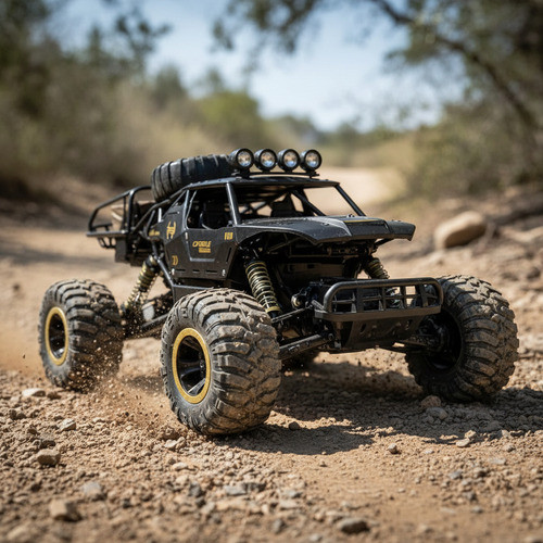 Carrinho Controle Remoto Off Road Escala 1:10 Bateria Recarregável 4x4