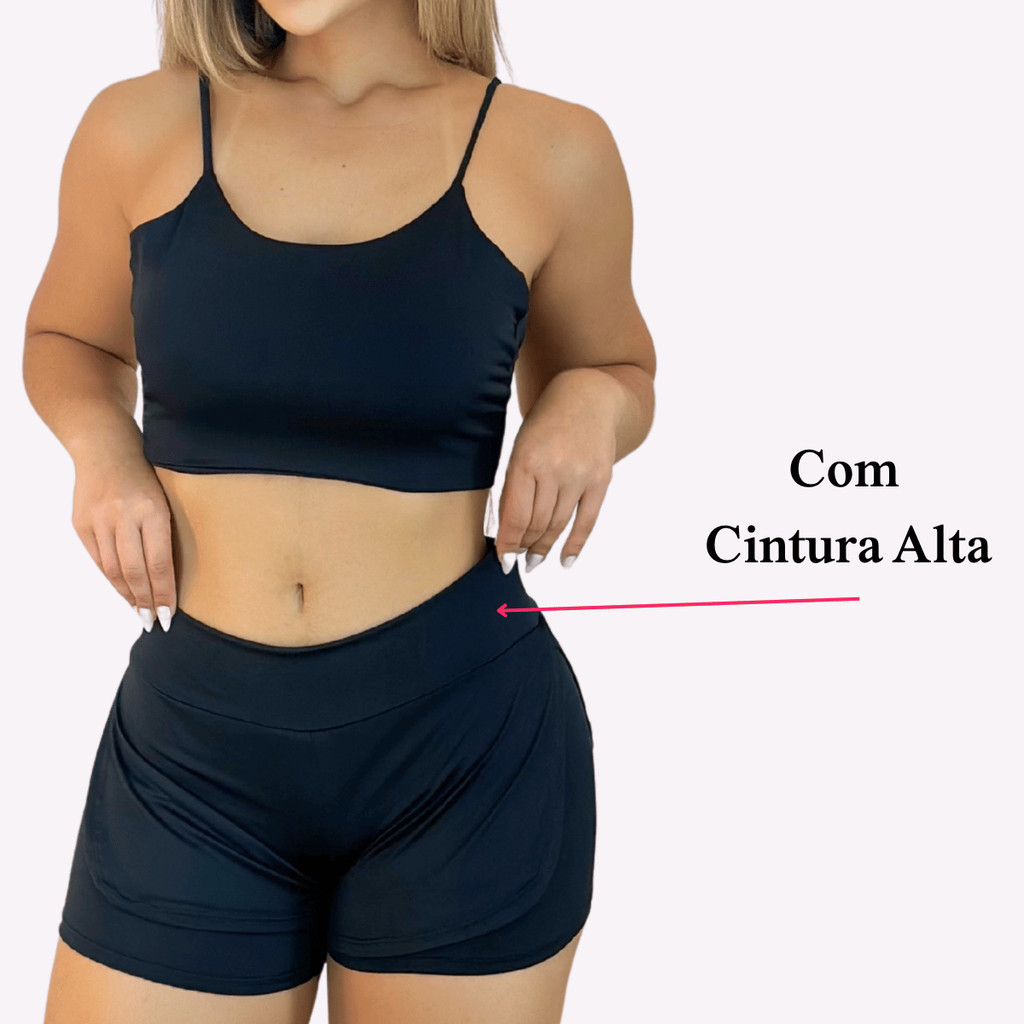 Conjunto Fitness Feminino Top e Short Suplex Fitness_luxglyns