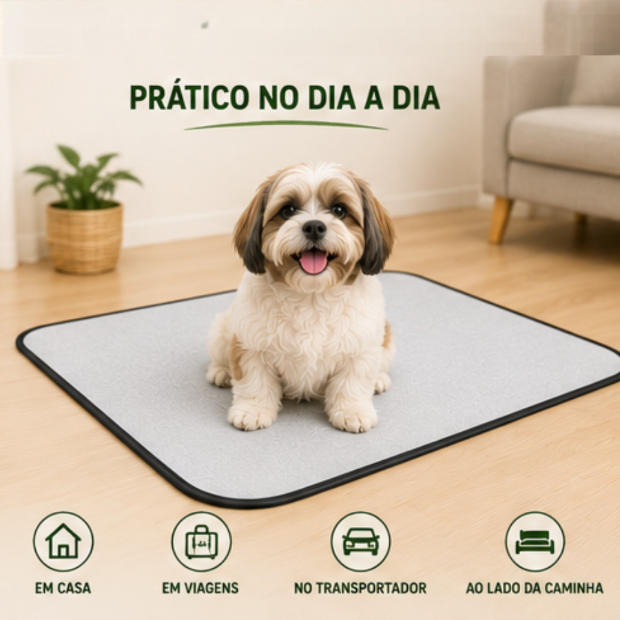 Tapetes higiênicos lavável reutilizável Kits 4 unidades para pet dog xixi gato educador