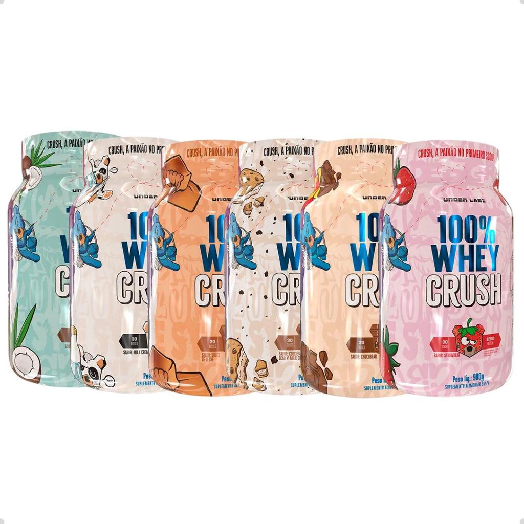 100% Whey Protein Crush Concentrado 900g Under Labz