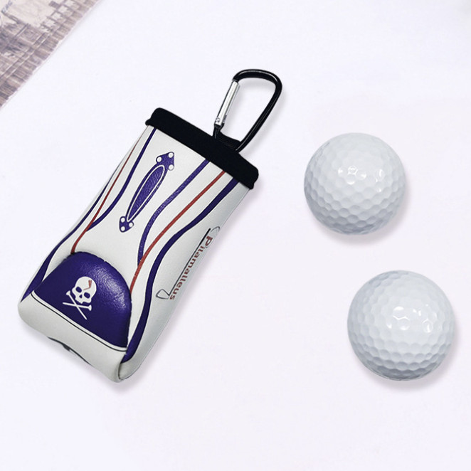 2021 versão coreana novo estilo golf crânio saco de bola dupla camuflagem listras de cores misturadas golfe pequeno saco