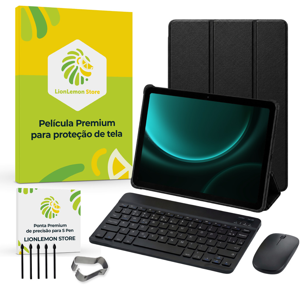 Kit Capa Slim para Samsung Galaxy Tab S9 / S9FE, Pontas de substituição SPen, Pe