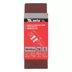 Cinta Lixa Mtx P40 40x610x100mm 3 Unidades Óxido De Alumínio