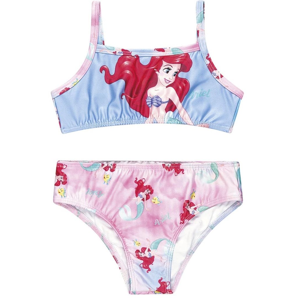 Biquini Infantil  Proteção UV 50+ Pequena Sereia Ariel Produto Oficial Tam 2 a 10 - Kamylus