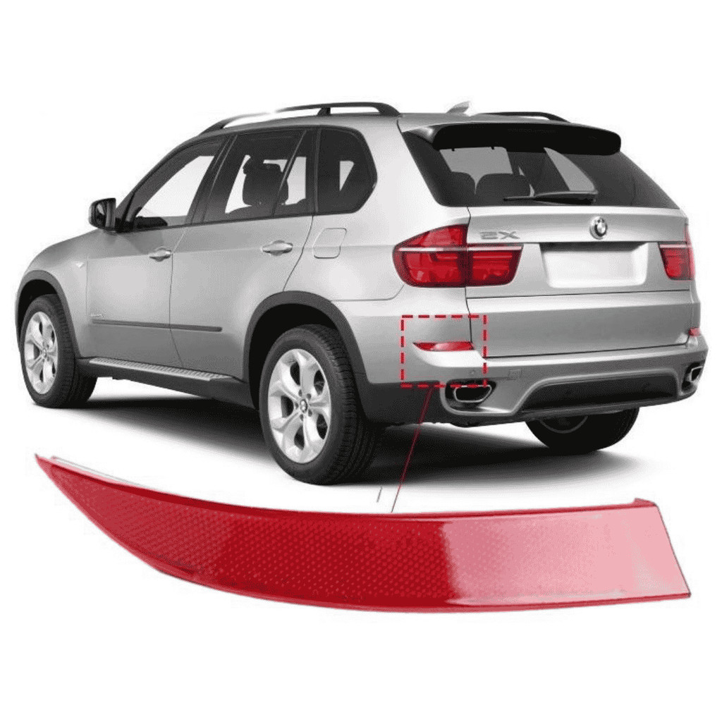 Olho de Gato Refletor Parachoque Traseiro BMW X5 35i 50i de 2011 a 2014 - Esquerdo