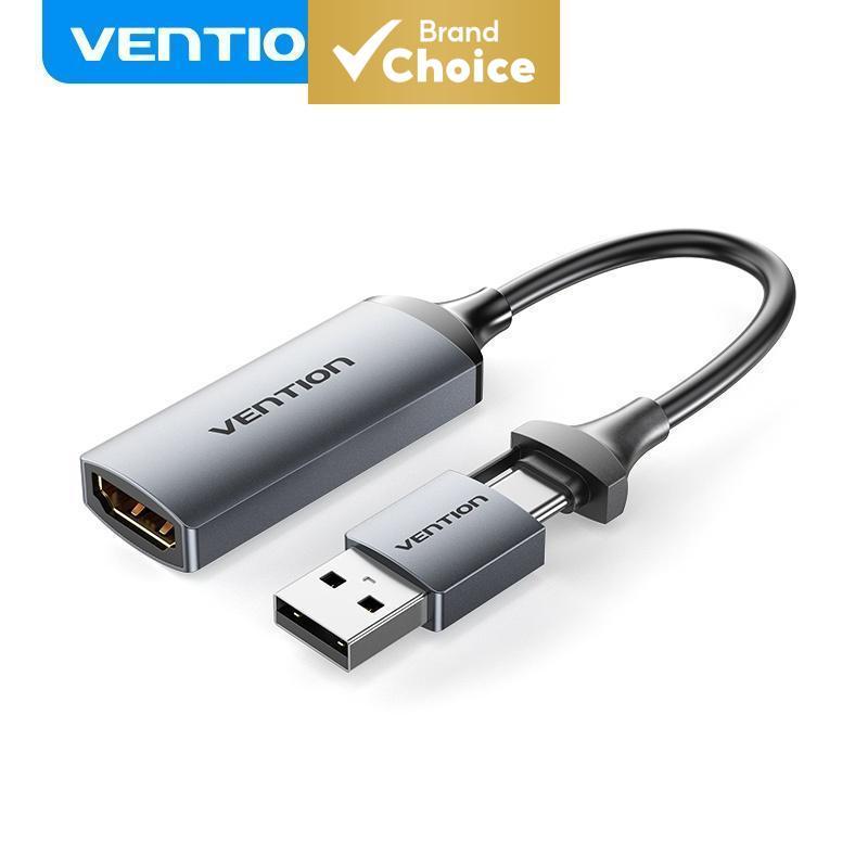 Vention Placa De Captura De Vídeo Type C USB Caixa De Gravação 1080P 60HZ HD Para Filmadora De DVD PS4 A