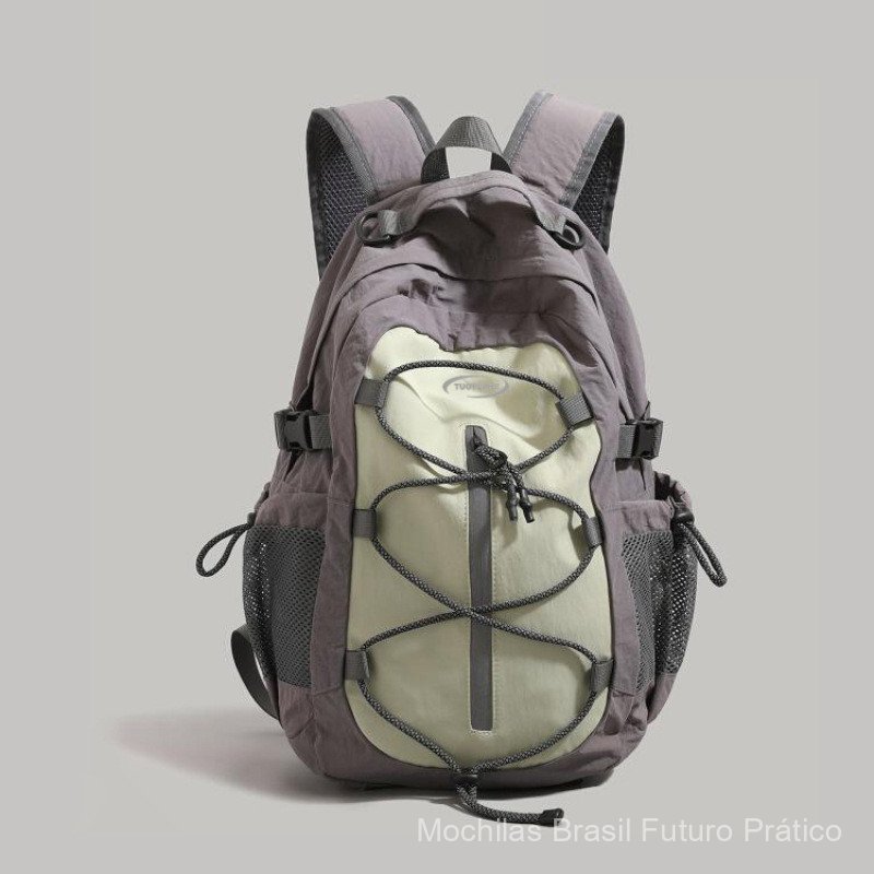 Mochila Casual Feminina Nova de Verão 2025, Grande Capacidade, Leve, para Caminhadas e Montanhismo, Mochila para Viagens