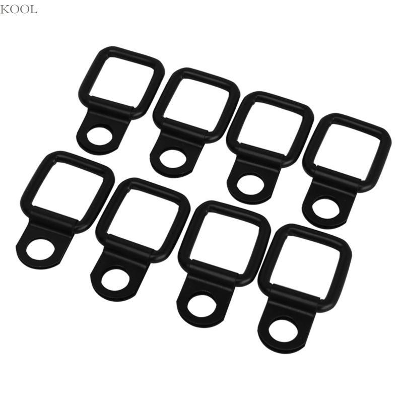 KOOL 8 Unidades Metal Puxar Gancho Âncora Forma D Carga Amarrar Fixações Anel Retenção Para Carro Caminhão