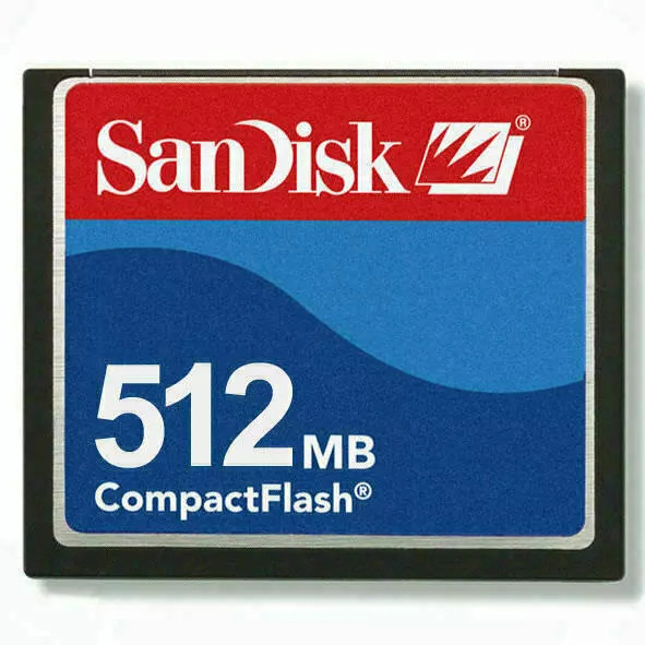 Cartão De Memória CompactFlash De 512 Mb CF M SDCFB-512 Genuíno